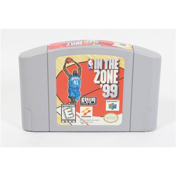 NINTENDO 64 NBA IN THE ZONE '99 N64 GAME