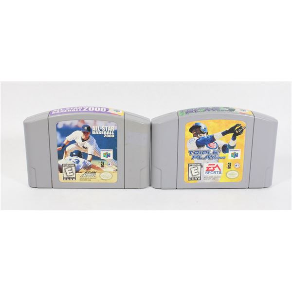NINTENDO 64 ALL STAR BASEBALL 2000 AND TRIPPLE