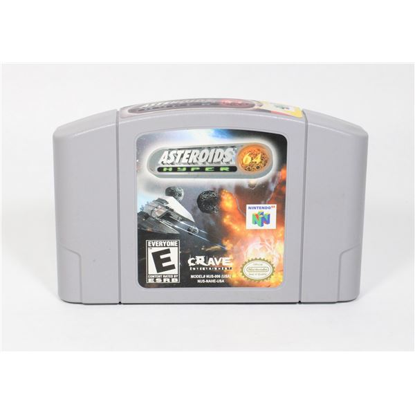 NINTENDO 64 ASTEROIDS HYPER 64 N64 GAME