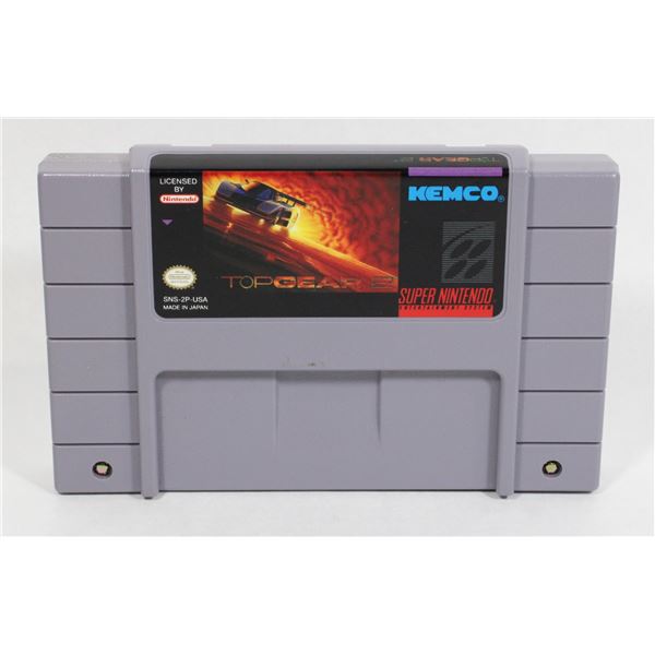 SUPER NINTENDO TOP GEAR 2 GAME