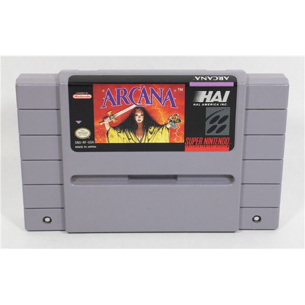 SUPER NINTENDO ARCANA GAME