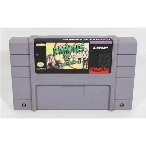 SUPER NINTENDO ZOMBIES ATE MY NEIGHBORS GAME