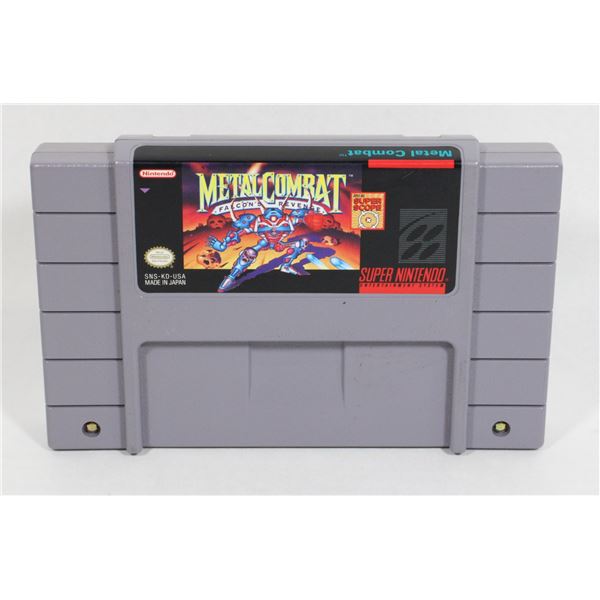 SUPER NINTENDO METAL COMBAT FALCON'S REVENGE GAME