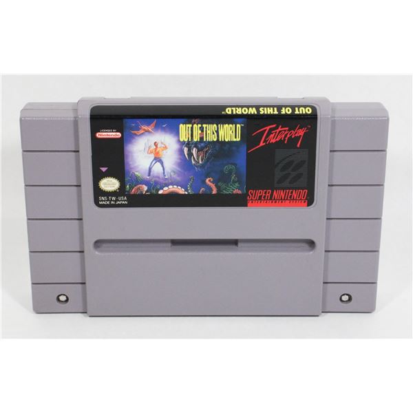 SUPER NINTENDO OUT OF THIS WORLD GAME