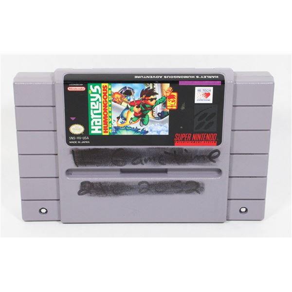 SUPER NINTENDO HARLEY'S HUMONGOUS ADVENTURE GAME