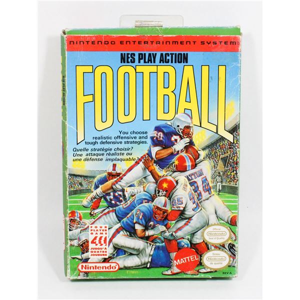 NINTENDO NES PLAY ACTION FOOTBALL GAME