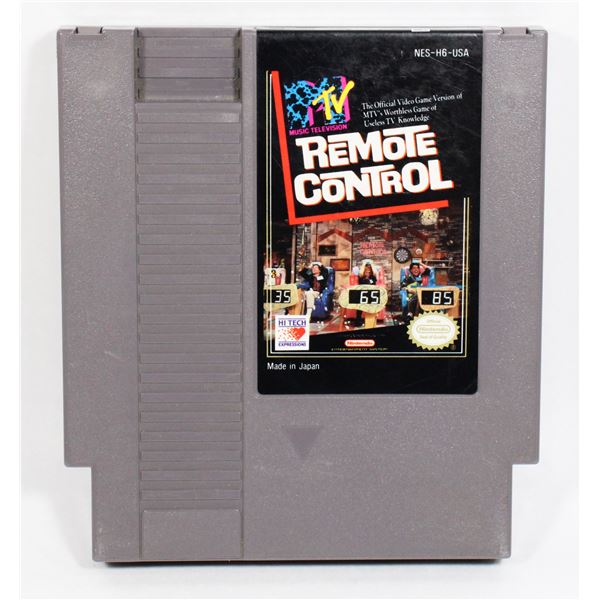 NINTENDO MUSIC TELEVISION REMOTE CONTROL GAME