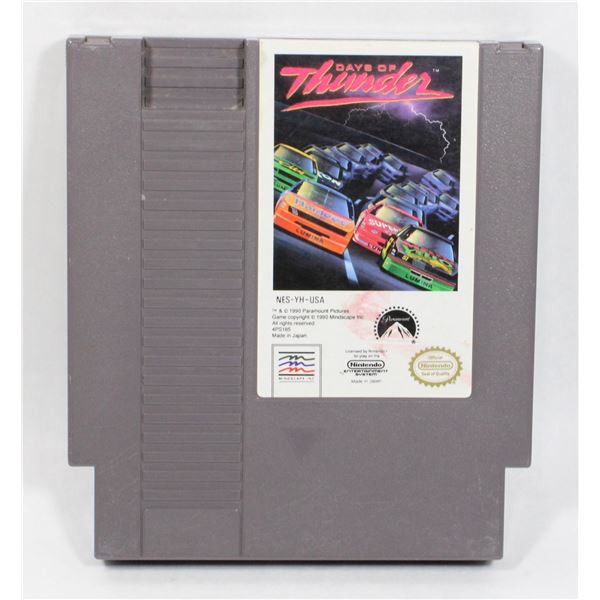 NINTENDO DAYS OF THUNDER GAME