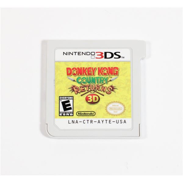 NINTENDO 3DS GAME DONKEY KONG COUNTRY RETURNS 3D