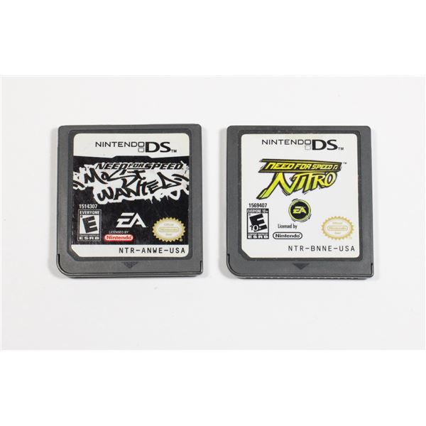 NINTENDO DS GAMES NEED FOR SPEED MOST WANTED/NITRO
