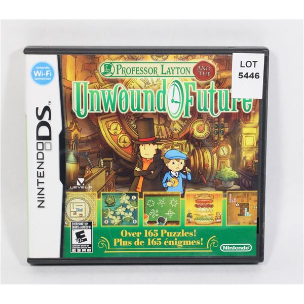 NINTENDO DS  PROFESSOR LAYTON UNWOUND FORTUNE