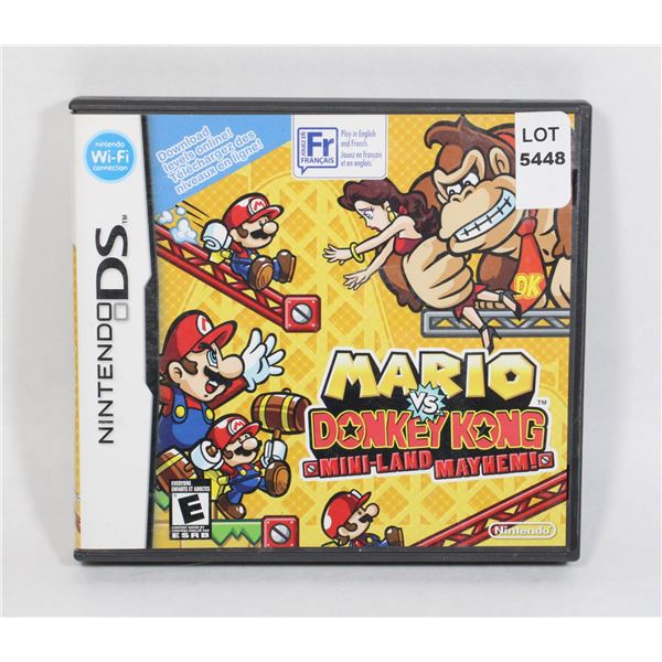 NINTENDO DS MARIO VS DONKEY KONG MINI LAND MAYHEM