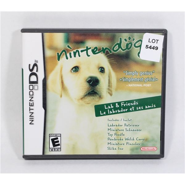 NINTENDO DS NINTENDOGS LAB & FRIENDS CIB