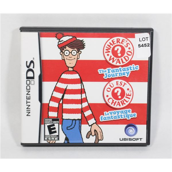 NINTENDO DS  WHERE WALDO CIB