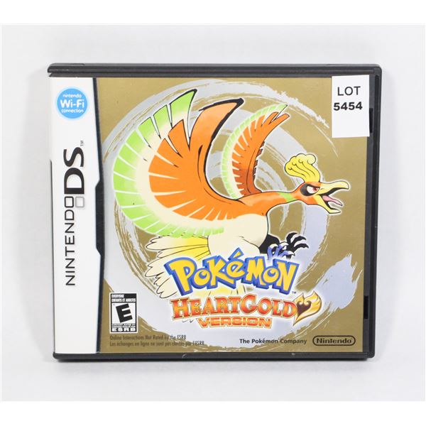 NINTENDO DS POKÉMON HEARTGOLD VERSION NO GAME