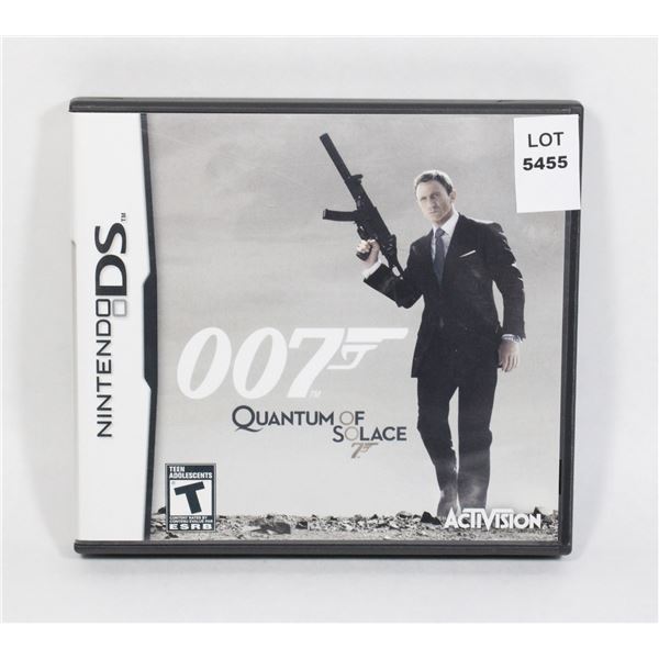 NINTENDO DS  007 QUANTUM OF SOLACE CIB