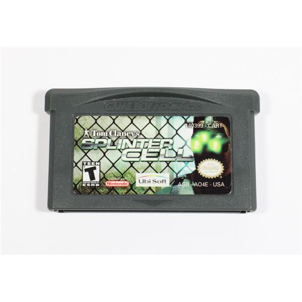 NINTENDO GBA GAMEBOY  TOM CLANCY SPLINTER CELL