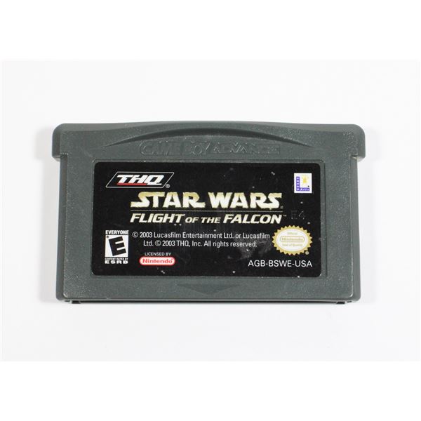 NINTENDO GBA GAMEBOY STAR WARS FLIGHT OF FALCON