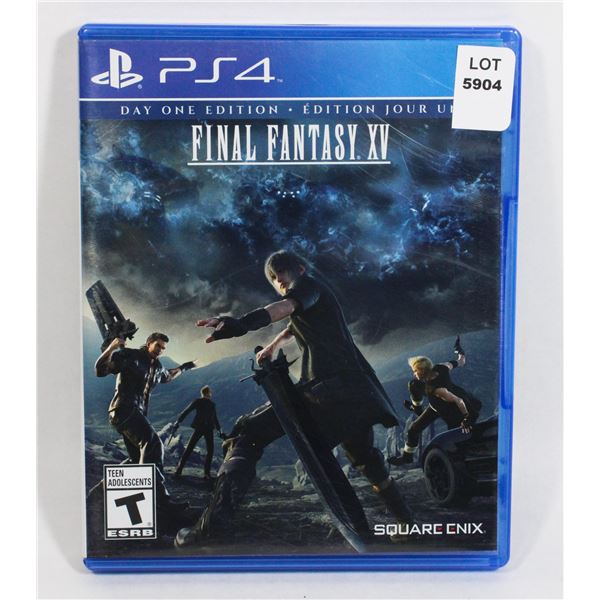 PS4 DAY ONE EDITION FINAL FANTASY XV GAME