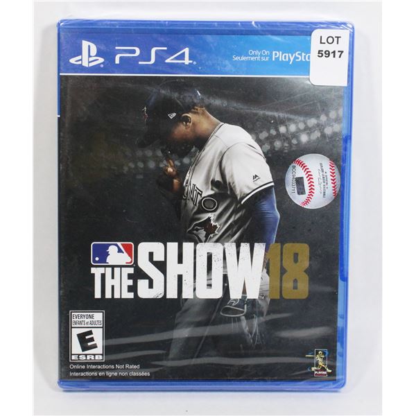 SEALED PS4 MLB THE SHOW 18 GAME