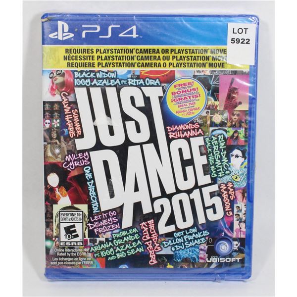 SEALED PS4 JUST DANCE 2015 GAME