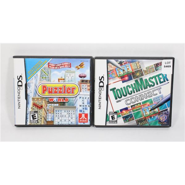 NINTENDO DS TOUCHMASTER CONNECT AND PUZZLER WORLD