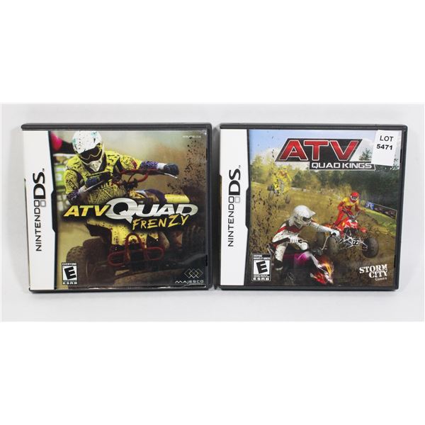 NINTENDO DS ATV QUAD KINGS, AND ATV QUAD FRENZY