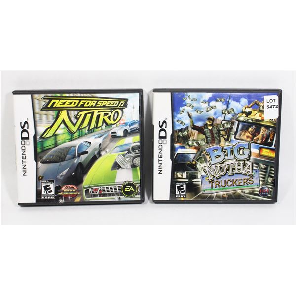 NINTENDO DS BIG MOTHA TRUCKERS, AND NEED FOR SPEED