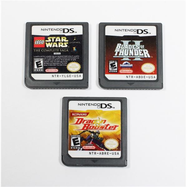 NINTENDO DS GAMES INCLUDING BLADES OF THUNDER,