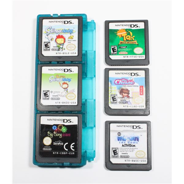 NINTENDO DS GAMES INCLUDING SCRIBBLE NAUTS, SUPER