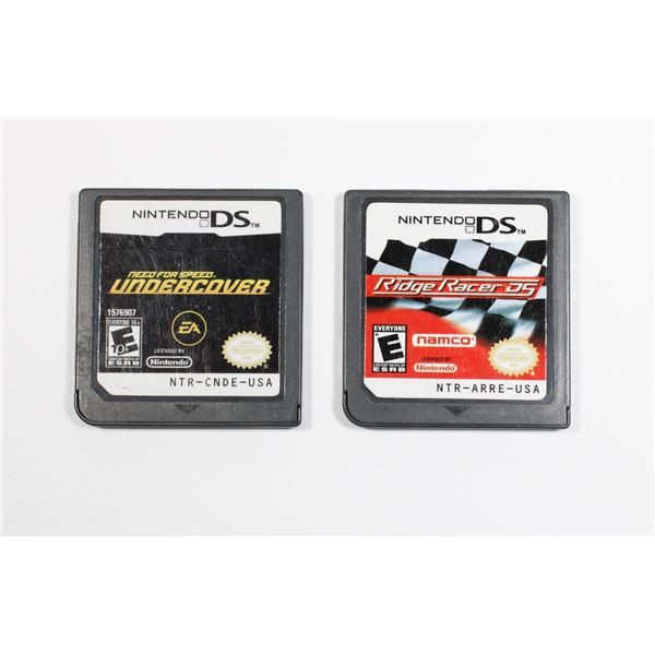 NINTENDO DS RIDGE RACER DS, AND NEED FOR SPEED