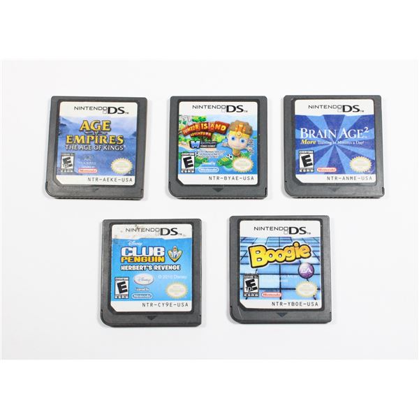 NINTENDO DS GAMES INCLUDING AGE OF EMPIRES THE AGE