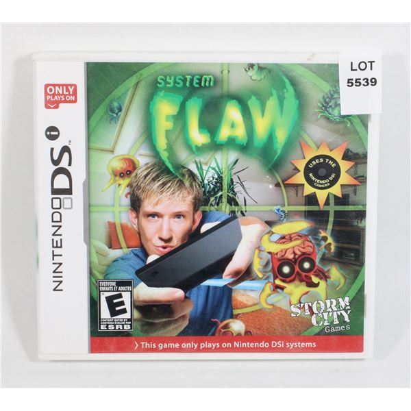 NINTENDO DSI SYSTEM FLAW GAME