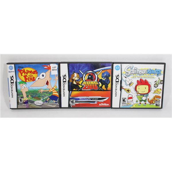 NINTENDO DS DISNEY PHINEAS AND FERB, KUNG ZHU,