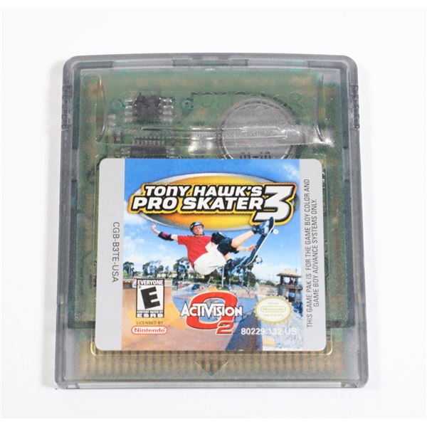 NINTENDO GAMEBOY COLOR TONY HAWK'S PRO SKATER 3