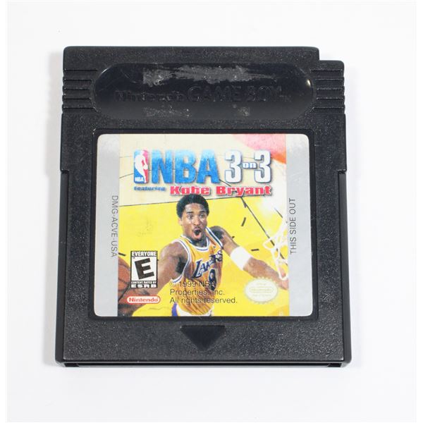 NINTENDO GAMEBOY NBA 3 ON 3 KOBE BRYANT GAME