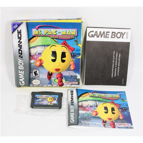 NINTENDO GAMEBOY ADVANCE MS. PAC-MAN MAZE MADNESS