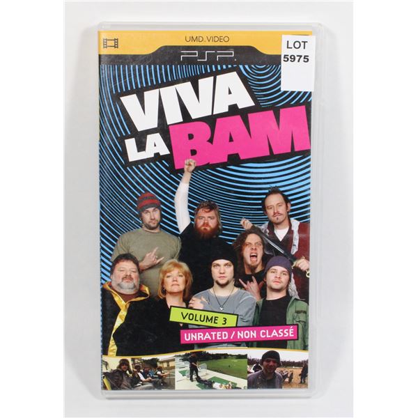 SONY UMD VIDEO FOR PSP VIVA LA BAM VOLUME 3
