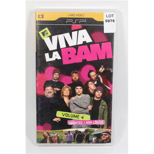 SONY UMD VIDEO FOR PSP VIVA LA BAM VOLUME 4