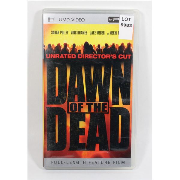 SONY UMD VIDEO FOR PSP DAWN OF THE DEAD UNRATED