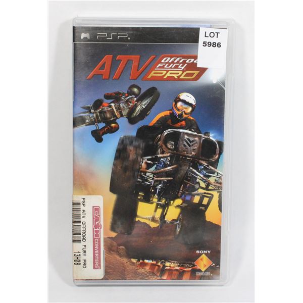 PSP ATV OFFROAD FURY PRO GAME