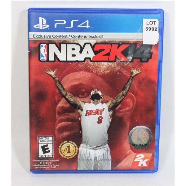 PLAYSTATION 4 NBA 2K14 GAME