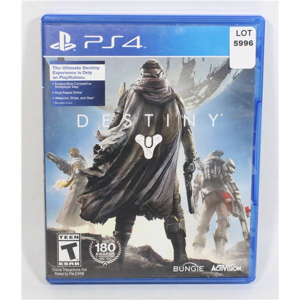 PLAYSTATION 4 DESTINY GAME