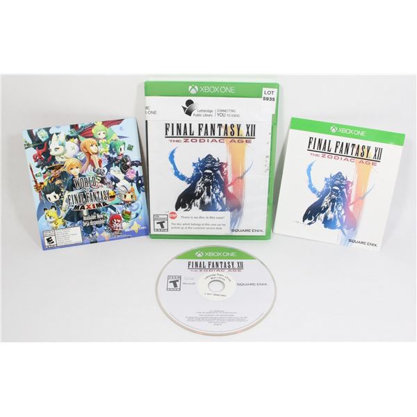 XBOX ONE FINAL FANTASY XII THE ZODIAC AGE GAME