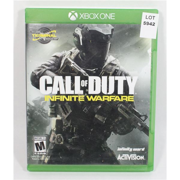 XBOX ONE CALL OF DUTY INFINITE WARFARE GAME