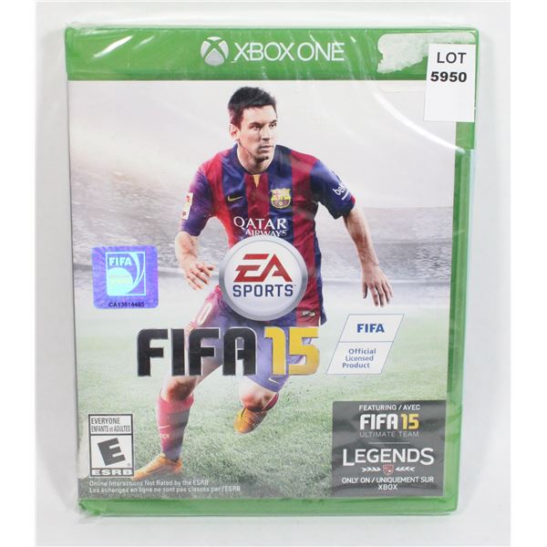 XBOX ONE FIFA 15 GAME. NEW, SEALED