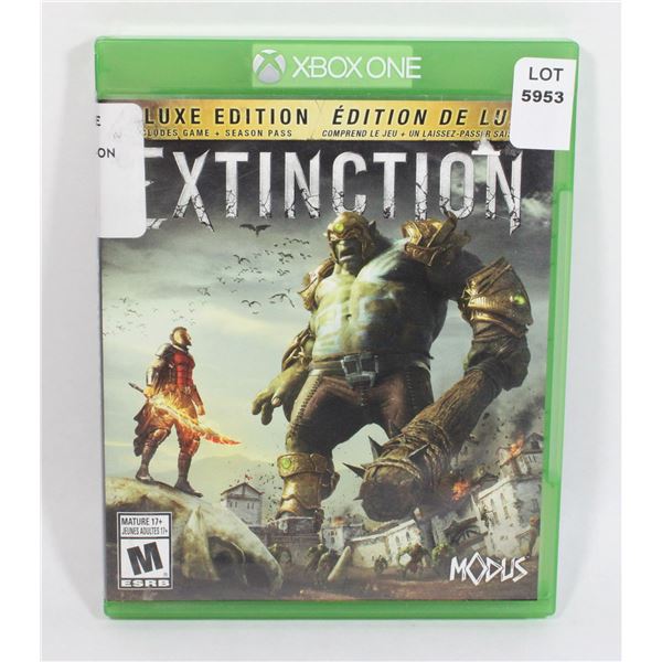 XBOX ONE EXTINCTION GAME. DELUXE EDITION