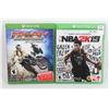Image 1 : XBOX ONE NBA 2K 19, AND MX VS ATV SUPERCROSS GAMES