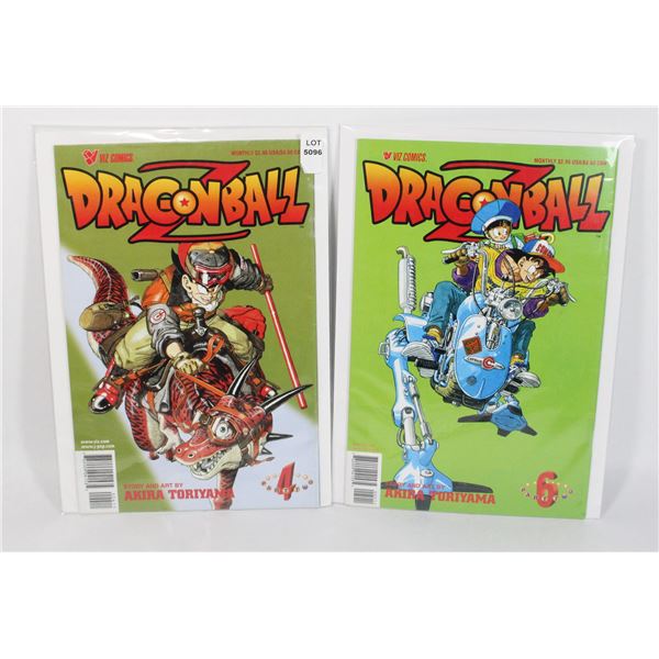 VIZ COMICS DRAGONBALL Z #4 PART TWO, #6 PART TWO