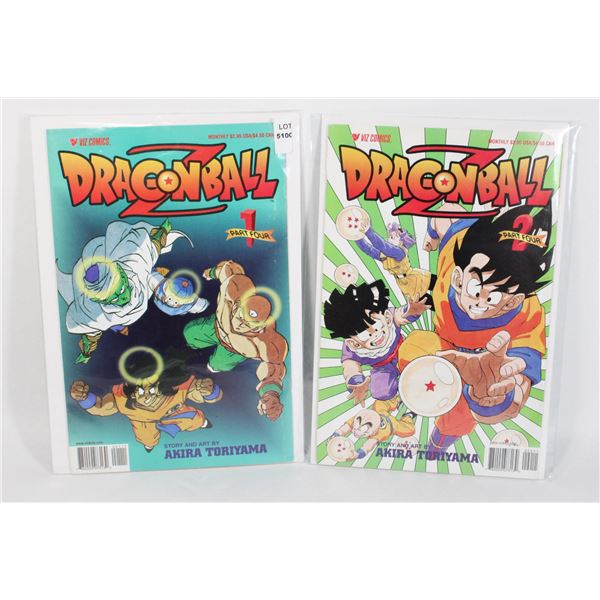 VIZ COMICS DRAGONBALL Z #1 PART 4, #2 PART FOUR